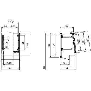 NSYSDC63 Schneider Electric Spacial Series Sheet Steel Wall Console for Use with Enclosures, 484 x 600mm
