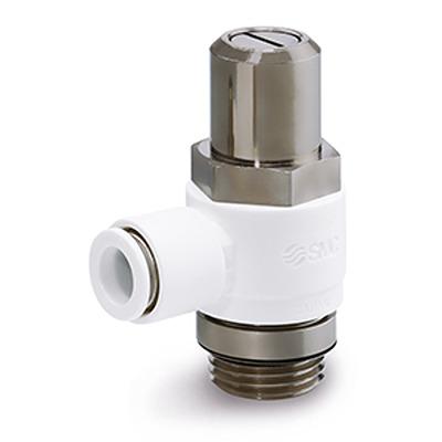 AS2201F-G02-08W2D SMC AS1F-W2D Series Threaded Speed Controller, G 1/4 Male Inlet Port x 8mm Tube Outlet Port,