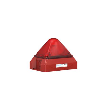 21551805005 Pfannenberg PY X-M-10 Series Red Flashing Beacon, 24 V dc, Panel Mount, Xenon Bulb, IP66