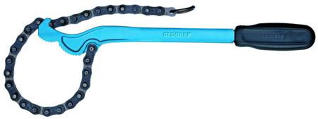 4502350 Gedore Chain Pipe, 355 mm Overall, 17 to 114 mm Jaw Capacity, Plastic Handle