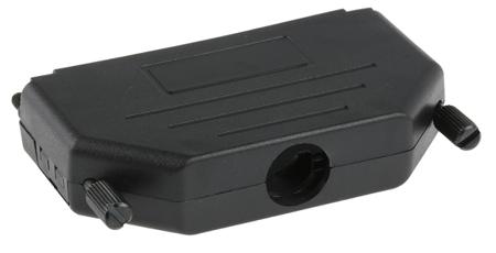 MHDPPK37-K MH Connectors MHDPPK-SLIM Series Polyamide D Sub Backshell, 37 Way, Strain Relief