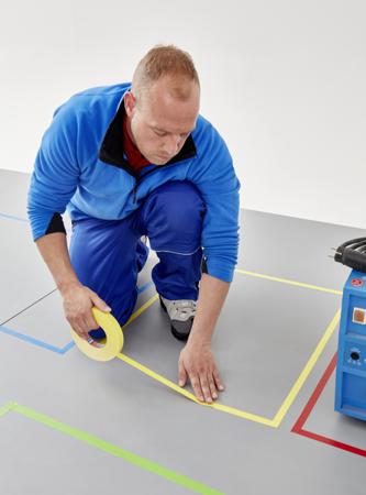 04169-00057-94 Tesa 4169 Blue PVC 33m Floor Tape, 0.18mm Thickness