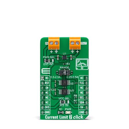 MIKROE-4972 MikroElektronika Current Limit 7 Click Power Management for MAX14575A for mikroBUS Socket