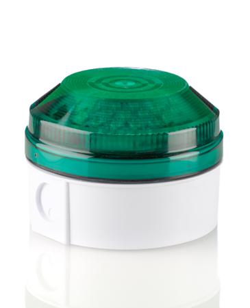 LED195-05WH-04 Moflash LED195 Series Green Flashing Beacon, 85 → 280 V ac, 85 → 380 V dc, Surface Mount, Wall Mount, LED