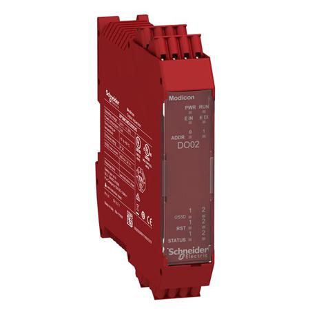 XPSMCMDO0002G Schneider Electric Preventa Series Safety Module, 2 Inputs, 2 Outputs, 24 V dc