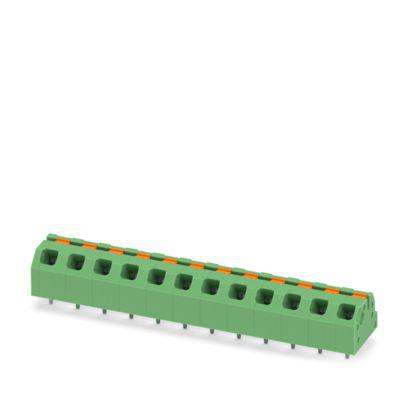 1862372 Phoenix Contact SPTAF Series PCB Terminal Block, 12-Contact, 5mm Pitch, Wave Soldering, 1-Row, Push In Spring