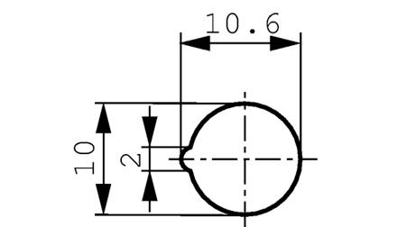 1-69-507-117-1301 Red Neon Indicator Lamp, 230V, 10mm Diameter