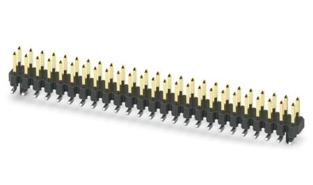 1156918 Phoenix Contact Straight Surface Pin Header, 50 Contact(s), 2.54 mm Pitch, 2 Row, Unshrouded