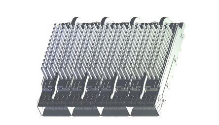 2170747-6 TE Connectivity 4 Port Straight Cage, Solder Termination