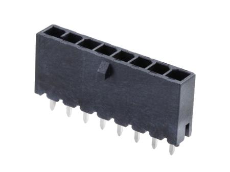 216571-2008 Molex 216571 Series Vertical Through Hole PCB Header, 8 Contact(s), 3 mm Pitch, 1 Row, Shrouded