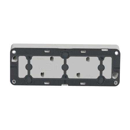 MUR39913 Schneider Electric White 3 Gang Plug Socket, Indoor, Outdoor Use