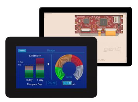 gen4-uLCD-70DCT-CLB-SB 4D Systems  TFT LCD Colour Display / Touch Screen, 7in, 800 x 480pixels