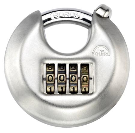 DCL1 COMBI Squire Padlock Weatherproof Steel Padlock, 8.5mm Shackle, 70mm Body
