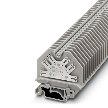 2017224 Phoenix Contact  UHK 4-FS/FS(12-2.8-0.8) Series Grey, 0.5mm², 1-Level, Spade Termination