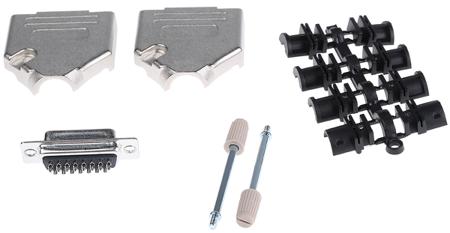 MHDTZK15-DB15S-K MH Connectors MHDTZK 15 Way D-sub Connector