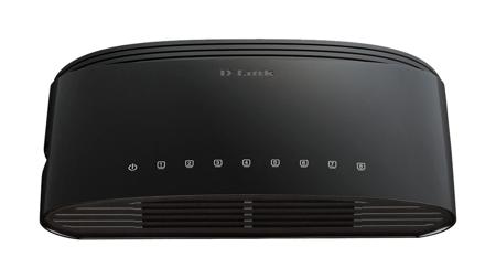 DES-1008D-B D-Link, 8 port Unmanaged Ethernet Switch, No PoE