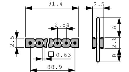 SL-1-128-36-G Fischer Elektronik SL Series Straight Through Hole PCB Header, 36 Contact(s), 2.54mm Pitch, 1 Row(s)