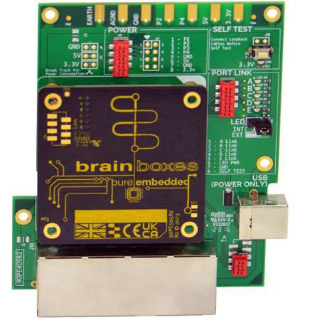 PE-405 Brainboxes Pure Embedded 10/100 5 Port Industrial Ethernet Eval Kit Embedded Ethernet Evaluation Kit Ethernet
