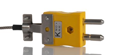 268-4487 RS PRO Type K Leaf Thermocouple 2m Length, 13mm Diameter, -50°C → +350°C
