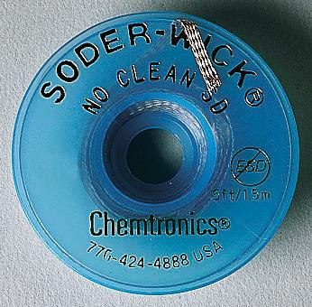 50-2-100 Chemtronics 30.5m Desoldering Braid, Width 1.5mm