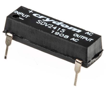 SDV2415 Sensata Crydom SDV Series Solid State Relay, 1.5 A rms Load, PCB Mount, 280 V rms Load, 10 V dc Control