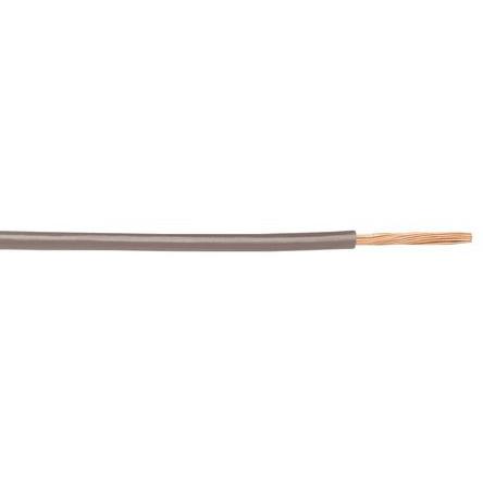 1854/19 SL001 Alpha Wire Hook-up Wire PVC Series Grey 0.2 mm² Hook Up Wire, 24 AWG, 19/0.13 mm, 305m, PVC Insulation,