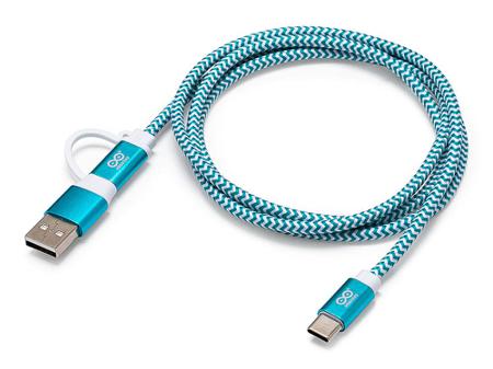 TPX00094 Arduino USB Type-C® Cable 2-in1 1M Teal