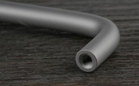 237-851 RS Pro Aluminium Concealed Fixings Anodised Drawer Handle, 128mm x 34mm x 8mm 120mm