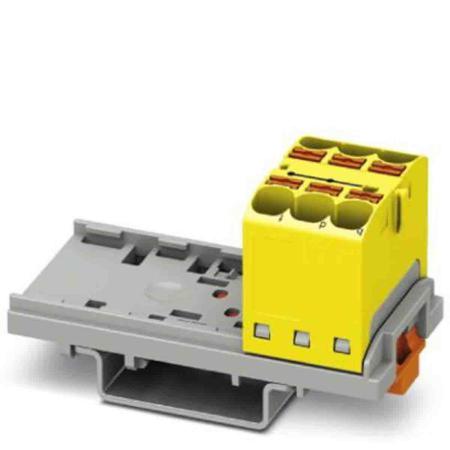3273532 Phoenix Contact Distribution Block, 6 Way, 0.2 → 6mm², 32A, 800 V, Yellow