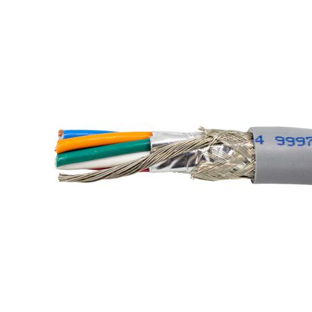 6344 SL001 Alpha Wire Alpha Essentials Communication & Control Control Cable, 8 Cores 22 AWG, Screened, 305 m, Grey Polyvinyl