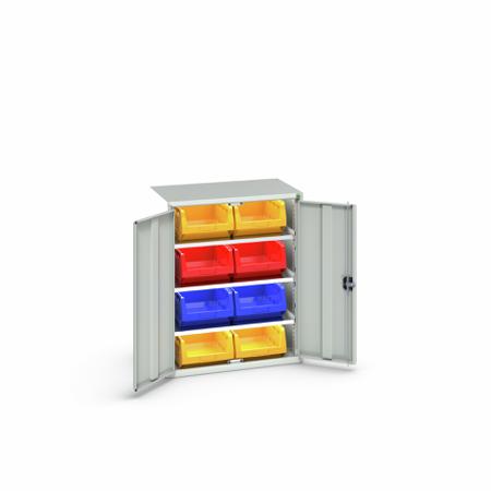 16926450.16 Bott 2 Door Sheet Steel Cupboard, 800 x 550 x 1000mm