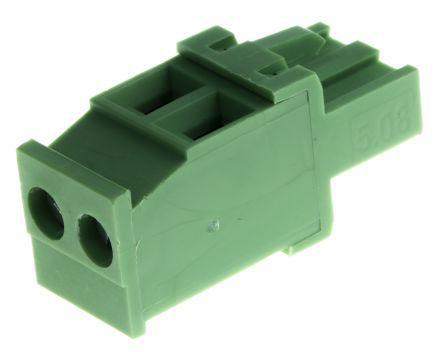 20020008-H021B01LF Amphenol FCI Non-Fused Terminal Block, 2 Way/Pole, Screw Down Terminals, 24 → 12 AWG Cable Mount, Nylon, 300 V