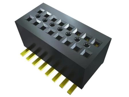 CLE-105-01-G-DV-A-TR Samtec, CLE,  0.8mm Pitch 10 Way 2 Row Vertical Socket Strip, Surface Mount, Through Hole