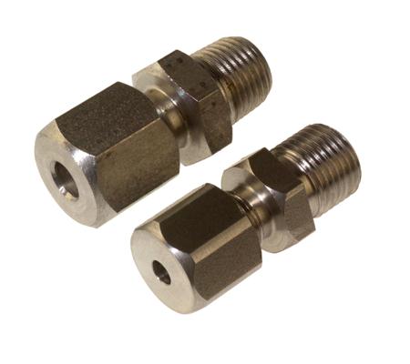 262-3248 Straight Thermocouple Compression Fitting for Use with Thermocouple Probes, 1/4 BSPT, 6mm Probe