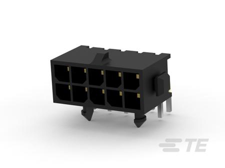 4-794620-0 TE Connectivity MATE-N-LOK Series Right Angle Board PCB Header, 10 Contact(s), 3 mm Pitch, 2 Row, Shrouded