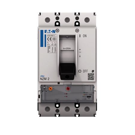193375 NZMS2-4-AX250 Eaton, Eaton Moeller NZM MCCB Molded Case Circuit Breaker 4P 250A, Breaking Capacity 3 kA, Fixed Mount