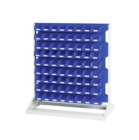 16917322.11V Bott Steel Louvre Panel Storage Unit, 550mm x 1000mm x 1125mm, Blue
