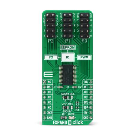 MIKROE-4243 MikroElektronika EXPAND 6 Click CY8C9520A Sensor Add-On Board