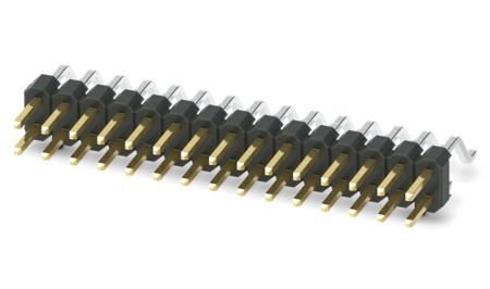 1156943 Phoenix Contact Straight Surface Pin Header, 30 Contact(s), 2.54 mm Pitch, 2 Row, Unshrouded