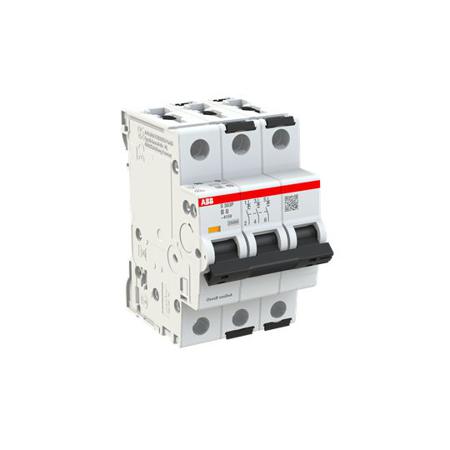 2CDS383001R0085 ABB System Pro M Compact S300P MCB, 3P, 8A Curve B, 415V AC, 25 kA Breaking Capacity
