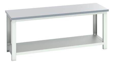 41003674-16V Bott 41003674.16V Sheet Steel Workbench, 350kg Max Load, Adjustable Height, 840mm x 750mm x 2000mm