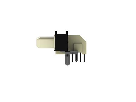 6658751-1 TE Connectivity CHAMP Series 1.6mm Pitch 50 Way 2 Row Right Angle PCB Socket, Through Hole, Solder Termination