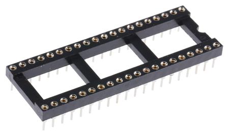 AR 40 HZL-TT ASSMANN WSW 2.54mm Pitch Vertical 40 Way, Through Hole Turned Pin Open Frame IC Dip Socket, 3A