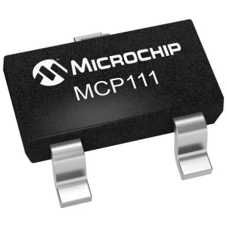 MCP111T-290E-TT Microchip MCP111T-290E/TT, Voltage Supervisor 2.9V 3-Pin, SOT-23
