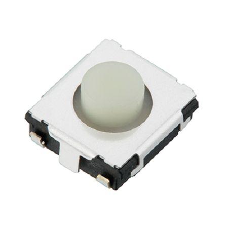EVQQ2P02W White Push Plate Tactile Switch, SPST 20 mA Surface Mount