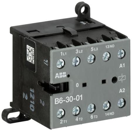 GJL1211001R0011-B6-30-01-24V-AC ABB B6-30-01 Contactor, 24 V Coil, 3 Pole, 20 A, 4 kW, 3NO