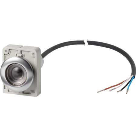 186060-C30C-FDR-X-K01-P62 Eaton C30C Series Push Button Switch, Maintained, Cable Mount, 30.5mm Cutout, 1 N/C, IP67, IP69K