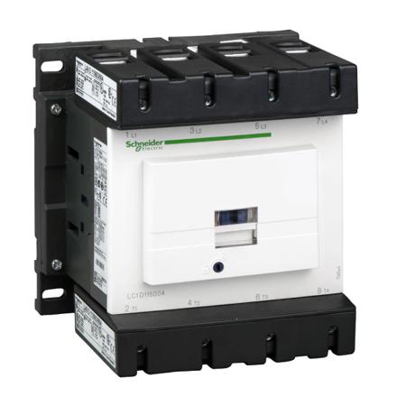 LC1D115004FD Schneider Electric TeSys D LC1D Contactor, 110 V Coil, 4 Pole, 115 A, 1 NO + 1 NC