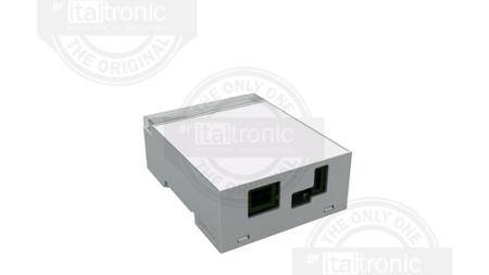 33-0412000-YUN Italtronic Solid Top Enclosure Type, ABS, Polycarbonate DIN Rail Enclosure Kit