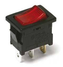 DA102J12S202DQF C & K SPST, On-None-Off Rocker Switch